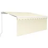 Image de vidaXL Vidaxl Auvent Manuel Rétractable Avec Store 3x2,5 M Crème