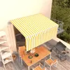 Image de vidaXL Auvent rétractable automatique avec store 3x2,5m Jaune et blanc