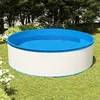 Image de vidaXL Piscine avec écumoire suspendue et pompe 350x90 cm Blanc