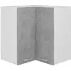 Image de vidaXL Vidaxl Armoire D'angle Suspendue ''lyon'' Gris Béton Bois D'ingénierie