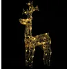 Image de vidaXL vidaXL Renne de décoration de Noël 90 LED 60x16x100 cm Acrylique