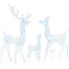 Image de vidaXL Famille de rennes de dÃ©coration Acrylique 300 LED blanc froid