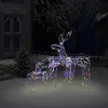 Image de vidaXL Cordon lumineux de Noël 3 pcs Rennes 229 LED