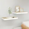 Image de vidaXL Étagères flottantes 2 pcs Chêne et blanc 40x23x3,8 cm MDF326571