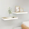 Image de vidaXL Étagères flottantes 2 pcs chêne et blanc 50x23x3,8 cm MDF326574