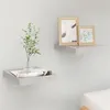 Image de vidaXL Étagères murales flottantes 2 pcs gris béton 23x23,5x3,8 cm MDF326589