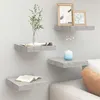 Image de vidaXL Étagères murales flottantes 4 pcs gris béton 23x23,5x3,8 cm MDF