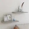 Image de vidaXL Étagères murales flottantes 2 pcs gris béton 60x23,5x3,8 cm MDF