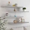 Image de vidaXL Étagères murales flottantes 4 pcs Gris béton 90x23,5x3,8cm MDF