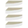 Image de vidaXL ?tagÂ¿Â¿res d'angle murales 4 pcs ChÂ¿Âºne et blanc 25x25x3,8 cm MDF