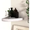 Image de vidaXL Étagère d'angle murale Gris béton 25x25x3,8 cm MDF326633