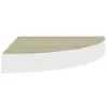 Image de vidaXL ?tagÂ¿Â¿re d'angle murale ChÂ¿Âºne et blanc 35x35x3,8 cm MDF