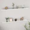 Image de vidaXL Vidaxl Étagères Murales 2 Pcs Blanc 115x9x3 Cm
