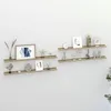 Image de vidaXL ÃtagÃ¨res murales 4 pcs blanc et chÃªne sonoma 100x9x3 cm