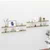 Image de vidaXL Étagères murales 4 pcs blanc et chêne sonoma 115x9x3 cm