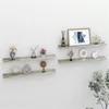 Image de vidaXL Étagères murales 4 pcs Gris béton 80x9x3 cm