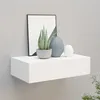 Image de vidaXL Vidaxl Étagère À Tiroir Murale Blanc 40x23,5x10 Cm Mdf