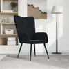 Image de vidaXL Chaise de relaxation Noir Velours