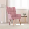 Image de vidaXL vidaXL Chaise de relaxation Rose Velours