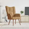Image de vidaXL Chaise de relaxation Marron Velours