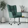 Image de vidaXL Chaise de relaxation Vert foncé Velours328163