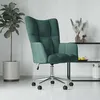 Image de vidaXL Chaise de relaxation Vert foncÃ© Velours