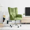 Image de vidaXL Chaise de relaxation Vert clair Velours328164