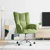Image de vidaXL Chaise de relaxation Vert clair Velours