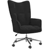 Image de vidaXL Chaise de relaxation Noir Velours328167