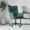 Image de vidaXL Chaise de relaxation Vert foncé Velours328174