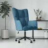 Image de vidaXL vidaXL Chaise de relaxation Bleu Velours