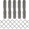 Image de vidaXL Vidaxl Clôture À Treillis 5 Pcs Gris Bois De Sapin Massif 180x60 Cm