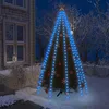 Image de Vidaxl Guirlande Lumineuse D'arbre De Noël 300 Led Bleu 300 Cm