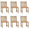 Image de vidaXL Chaises de jardin lot de 6 Bois de teck solide3073086