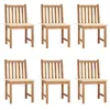 Image de vidaXL Chaises de jardin lot de 6 avec coussins Bois de teck massif3073117
