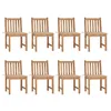 Image de vidaXL Chaises de jardin lot de 8 avec coussins Bois de teck massif3073145