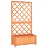 Image de vidaXL Jardinière à treillis jardin Marron 70x30x135 cm Bois de sapin316426
