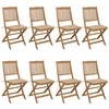 Image de vidaXL Chaises pliables de jardin lot de 8 avec coussins Bois d'acacia