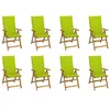 Image de vidaXL Chaises pliables de jardin avec coussins lot de 8 Bois d'acacia3075065