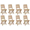 Image de vidaXL Chaises pliables d'extérieur et coussins lot de 8 Bois d'acacia3075116