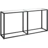 Image de vidaXL Vidaxl Table Console Transparent 160x35x75,5 Cm Verre Trempé