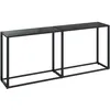Image de vidaXL Vidaxl Table Console Noir 180x35x75,5 Cm Verre Tremp¿¿