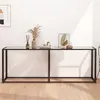 Image de vidaXL Table console Transparent 200x35x75,5 cm Verre trempé331686