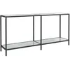 Image de vidaXL Vidaxl Table Console Blanc 160x35x75,5 Cm Verre Trempé