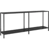 Image de vidaXL Vidaxl Table Console Noir 180x35x75,5 Cm Verre Tremp¿¿