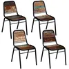 Image de Vidaxl Salon De Jardin 4 Pcs Avec Coussins Bois De Pin Massif