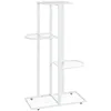 Image de vidaXL Vidaxl Support Pour Plantes 4 Niveaux 43x22x76 Cm Blanc Métal