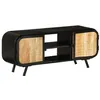 Image de vidaXL Meuble TV 110x30x45 cm Bois de manguier brut328414