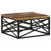 Image de vidaXL Table basse 68x68x35 cm Bois de récupération massif330075