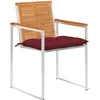 Image de vidaXL Vidaxl Chaises De Jardin Lot De 4 Avec Coussins Bois D'acacia Massif